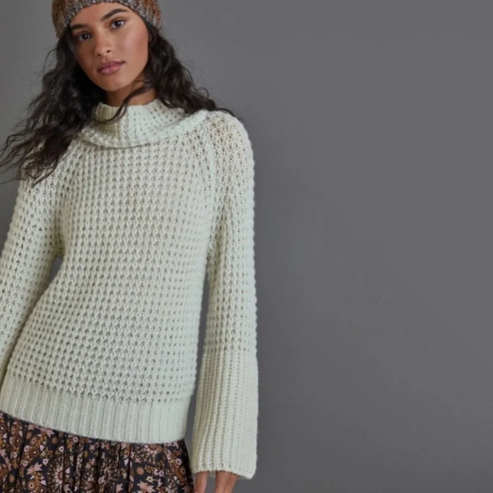 NWT Anthro Maeve Dionne Knit Bell Sleeve Sweater